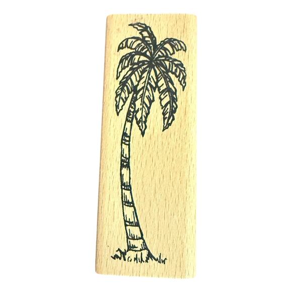Unbranded Single Palm Tree Rubber Stamp EUC - Picture 1 of 2